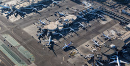 Aerial view of Los Angeles International Airport