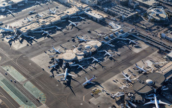 Aerial view of Los Angeles International Airport
