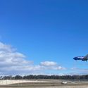 Southwest Airlines plane landing at Baltimore/Washington International Airport