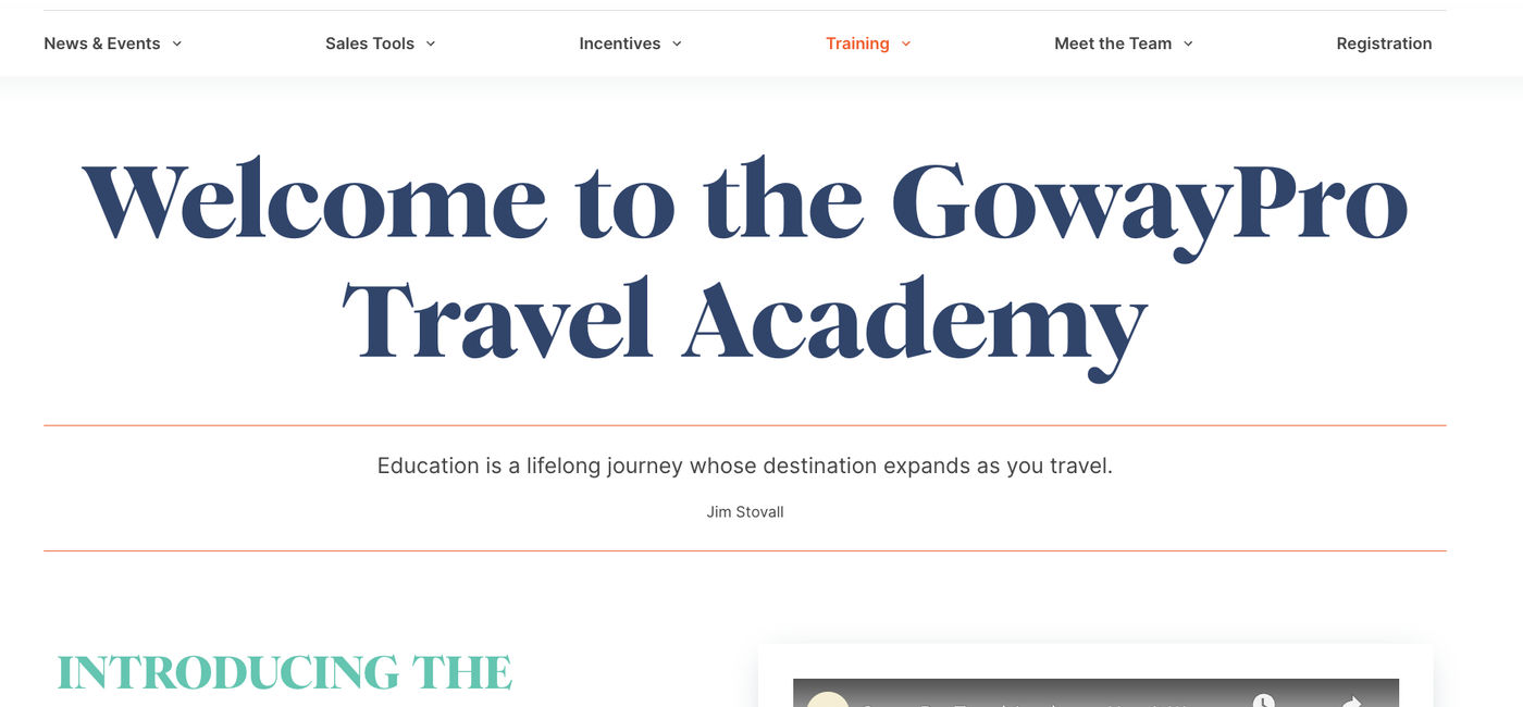 Image: The GowayPro Travel Academy now features over 600 modules. (Photo Credit: Goway)