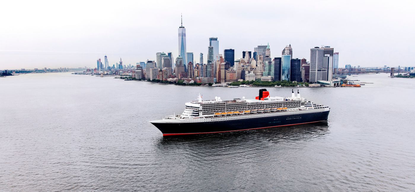 Image: The Queen Mary 2 in New York City (Photo courtesy of Cunard Line) (Photo Credit: Photo Courtesy Cunard Line)