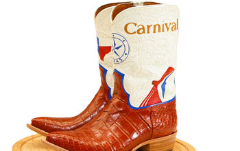 Custom Carnival cowboy boots, Carnival Cruise Line