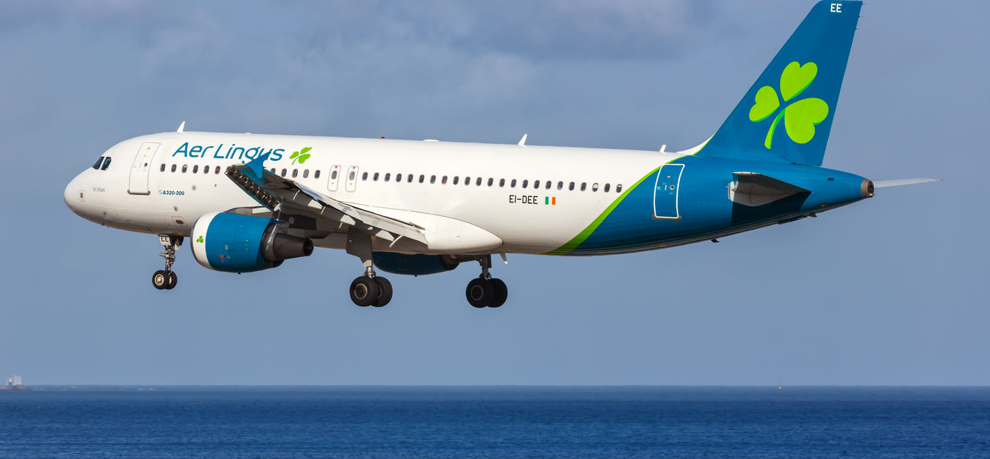 Image: Aer Lingus Airbus A320 airplane. (Photo Credit: Markus Mainka / Adobe Stock)