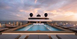 The pool deck aboard Ilma