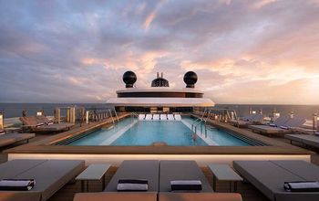The pool deck aboard Ilma