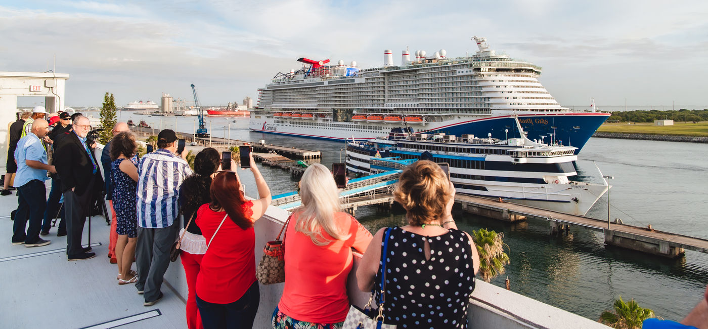 Image: Carnival Mardi Gras makes U.S. debut. (Photo via Carnival Cruise Line)