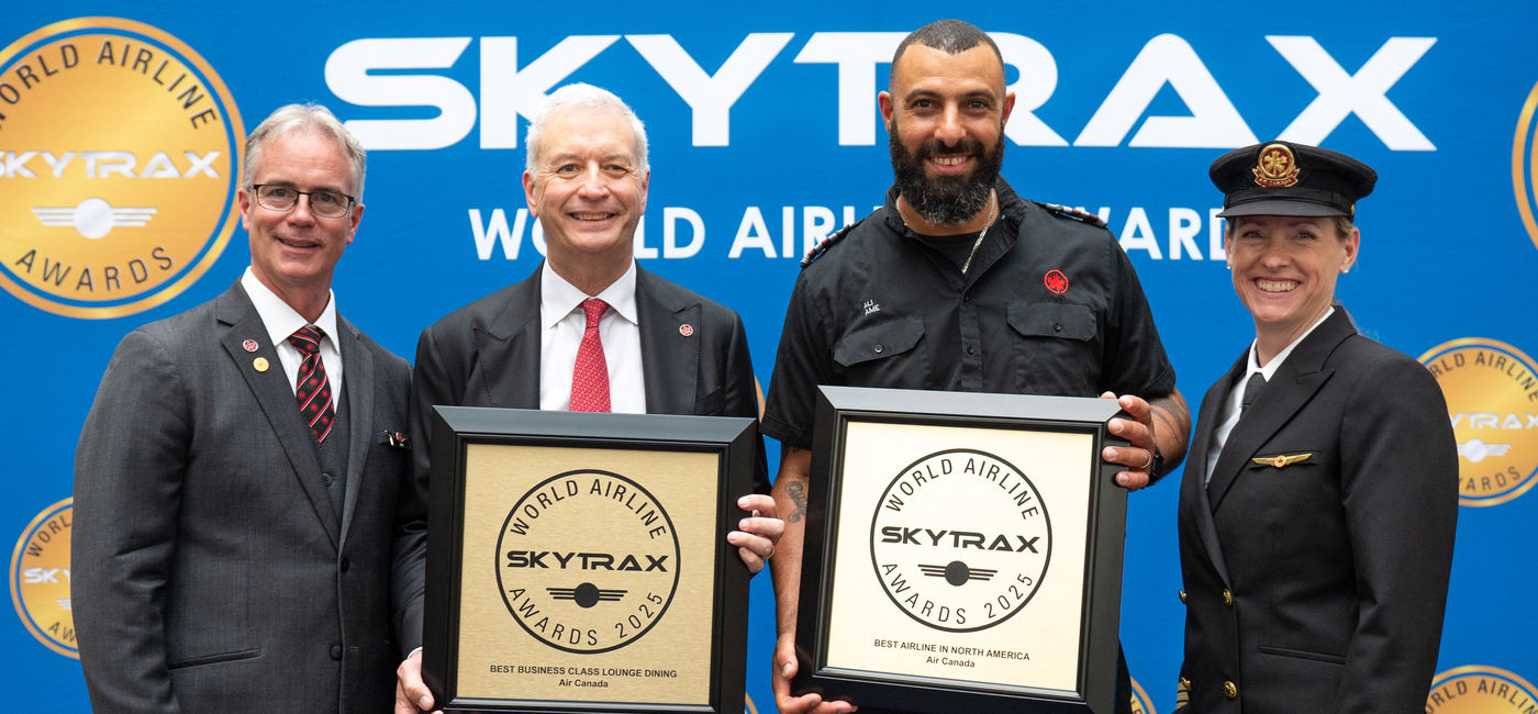 Image: Air Canada was honoured at the Skytrax World Airline Awards (Photo Credit: Air Canada)