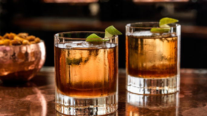 Bar at Four Seasons One Dalton Street, Boston