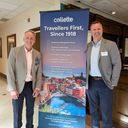 Ron Lonsdale (left) and Christian Leibl-Côté at Collette’s travel advisor appreciation event in Toronto.