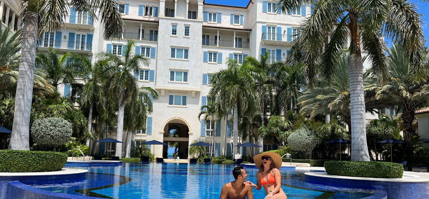Image: Couple at The Regent Grand, Grace Bay, Turks and Caicos. (Photo Credit: The Regent Grand)