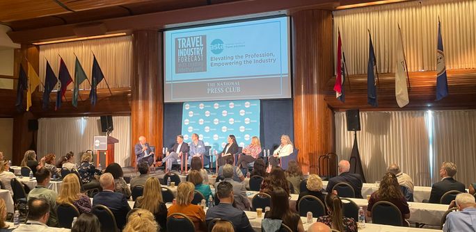 2025 ASTA Travel Industry Forecast: Elevating the Profession, Empowering the Industry panel at the National Press Club in Washington, D.C.