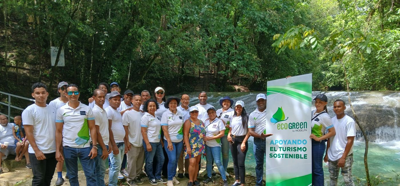 Image: Hodelpa Hotels team celebrates eco-friendly initiatives. (Photo Credit: Hodelpa Hotels)