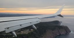 Flying over Newfoundland