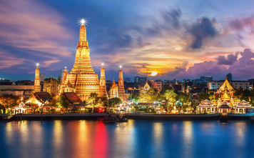 Wat Arun temple in Bangkok, Thailand.