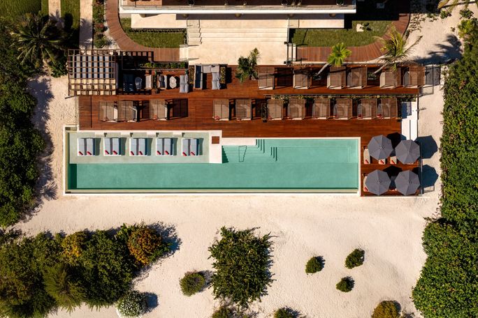 The Beach Club at Secrets Playa Mujeres Golf & Spa Resort. The Beach Club at Secrets Playa Mujeres Golf & Spa Resort.