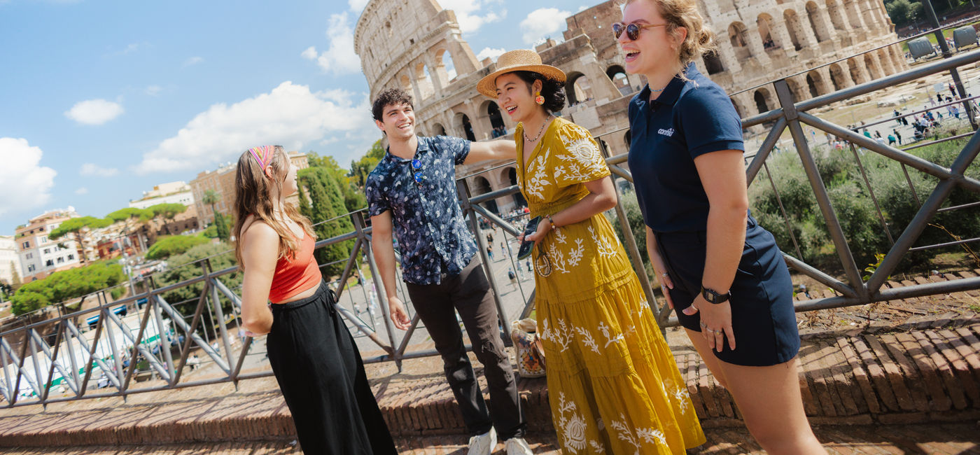 Image: A Contiki group in Rome, Italy. (Photo Credit: TTC Tour Brands)