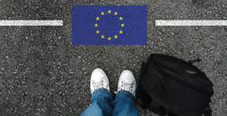 Traveler entering the European Union