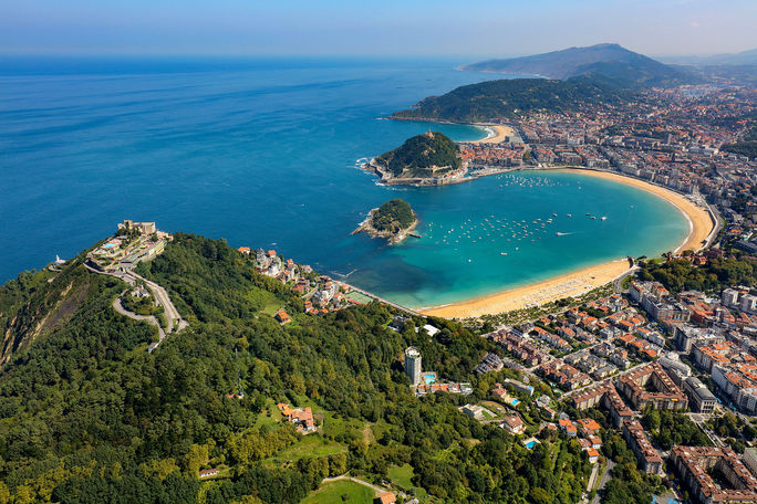 San Sebastián, Spain, Basque Country, Panorama