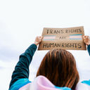 Trans rights sign