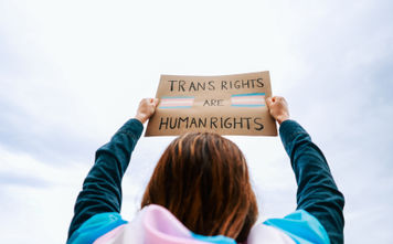 Trans rights sign