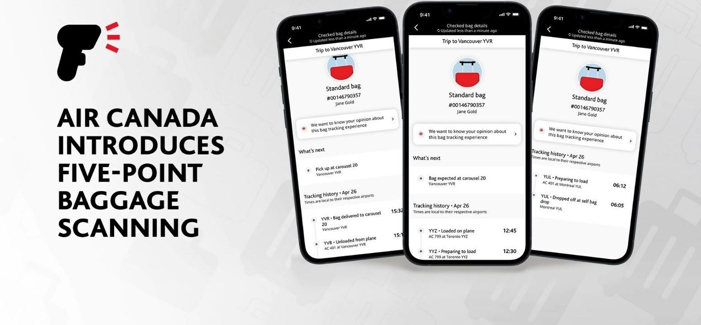Image: Air Canada introduces new bag tracking.  (Photo Credit: Air Canada)