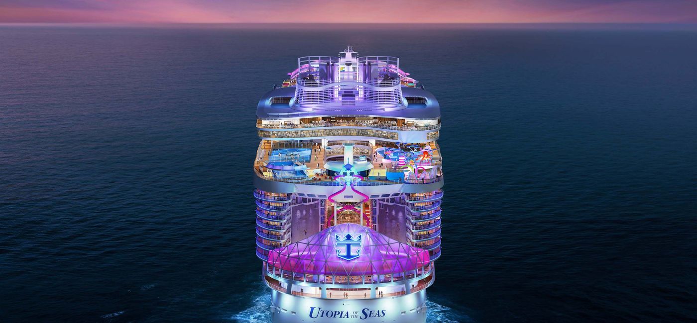 Image: Royal Caribbean's newest Oasis Class ship, Utopia of the Seas. (Photo Credit: Royal Caribbean International)