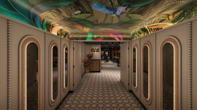 A rendering of Ariya aboard Valiant Lady