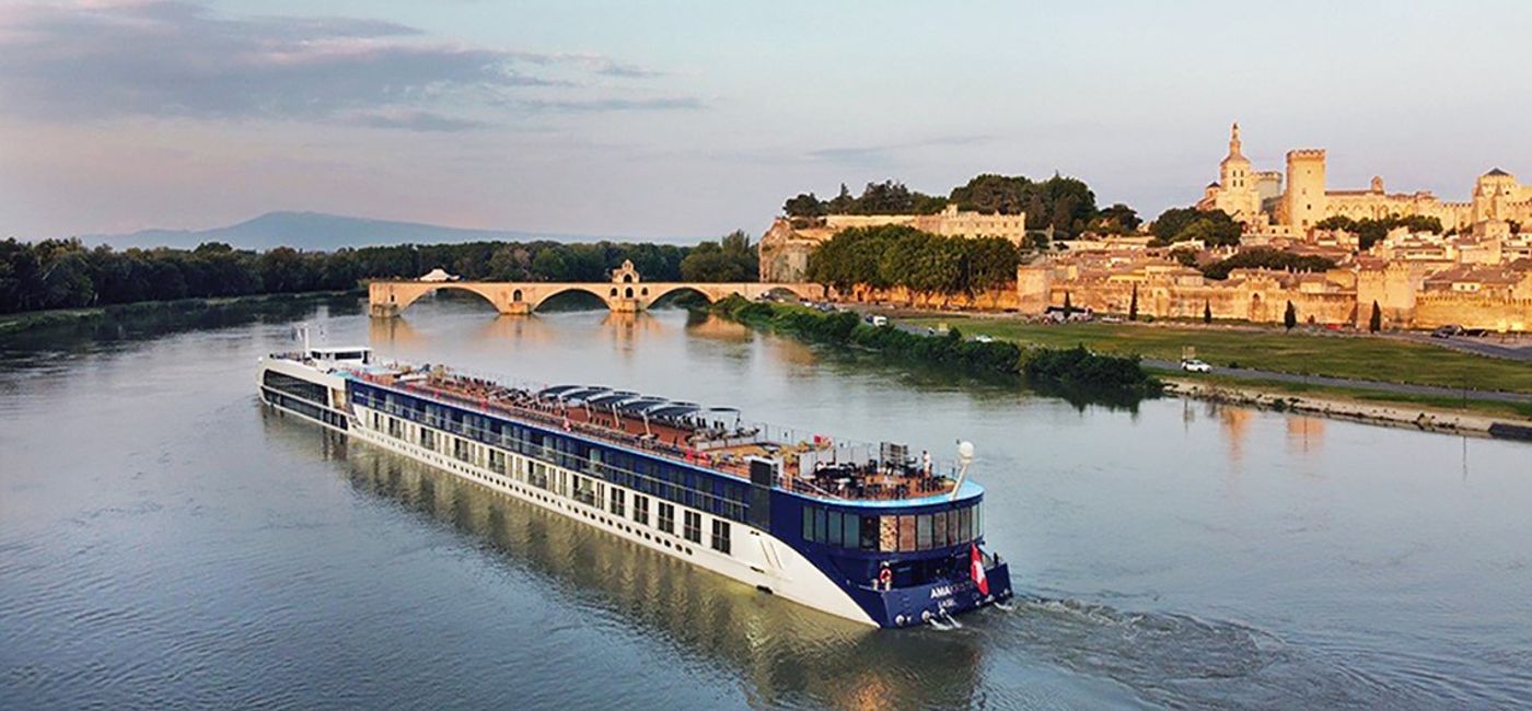 Image: AmaWaterways' AmaKristina ship in France. (photo via AmaWaterways) (Photo Credit: (photo via AmaWaterways))
