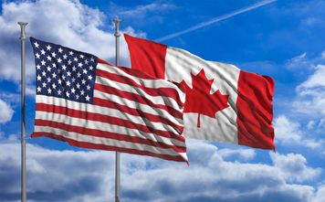 Canada, US, United States, US-canada tariffs, US-Canada relations, US canada flag, flags