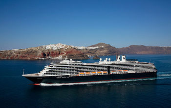 Westerdam in Santorini