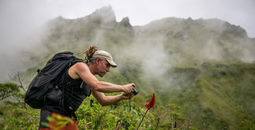 Hiking on Mount Pelee