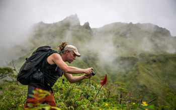 Hiking on Mount Pelee