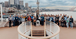 Travel advisors gathered in Seattle for a one-day event aboard the MS Fridtjof Nansen