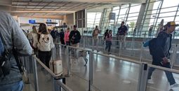 TSA security line officer, K9, dog, drug dog,