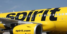 Spirit Airlines plane.
