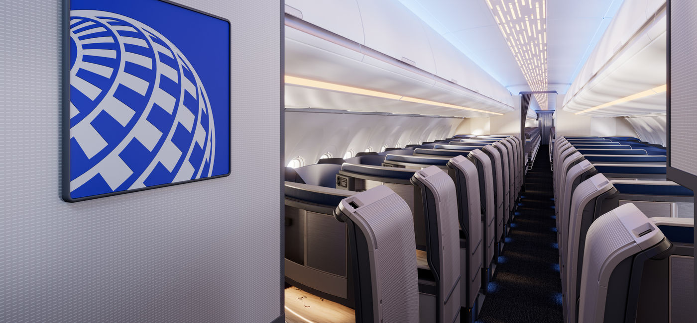 Image: Polaris cabin on new United Coastliner plane (Photo Credit: Courtesy United Airlines)