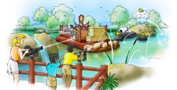 Rendering of Charlie Brown's River Raft Blasting