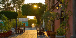 A street in Loreto, Mexico