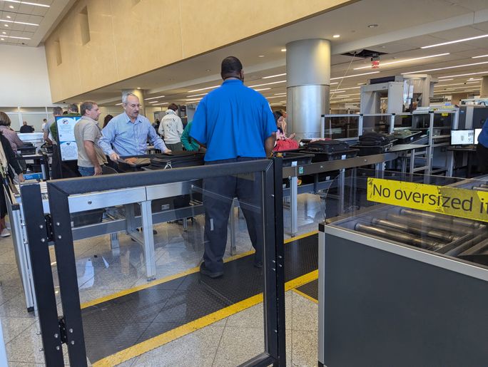 TSA security travel TSA security line, travel, travelers, crowd