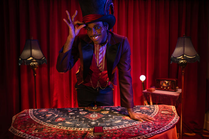 Disney Destiny's guests can engage in a risky game of chance with Dr. Facilier from "The Princess and the Frog." Disney Destiny's guests can engage in a risky game of chance with Dr. Facilier from "The Princess and the Frog."