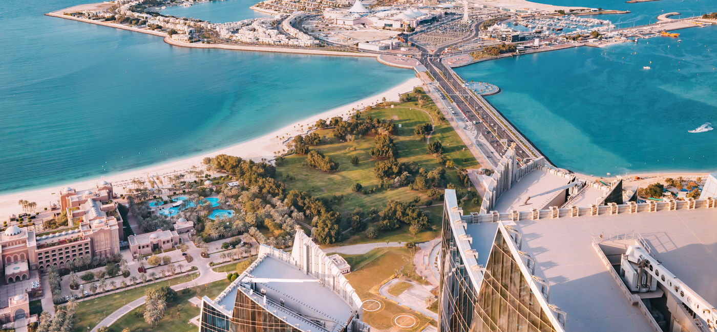 Image: The Marina Village in Abu Dhabi, United Arab Emirates. (Photo Credit: Adobe Stock/EdNurg)