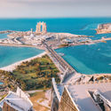 The Marina Village in Abu Dhabi, United Arab Emirates.