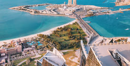 The Marina Village in Abu Dhabi, United Arab Emirates.