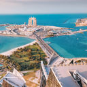 The Marina Village in Abu Dhabi, United Arab Emirates.
