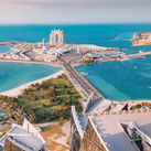 The Marina Village in Abu Dhabi, United Arab Emirates.