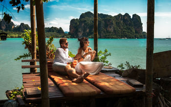 Couple enjoying a luxury vacation in Thailand