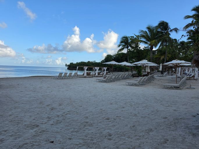 Secrets St. Lucia beach view. Secrets St. Lucia beach view.