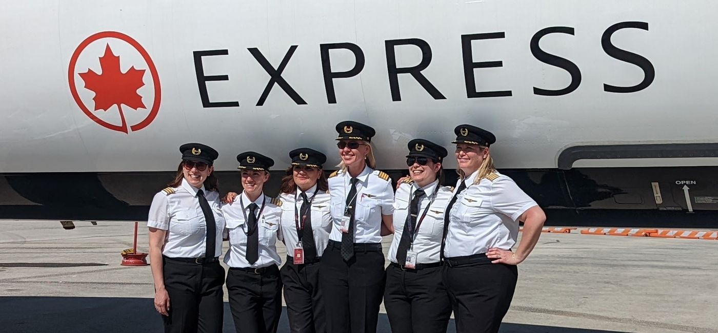 Image: Air Canada female pilots (Photo Credit: TravelPulse Canada)