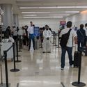 Cancun Airport using thermal screening