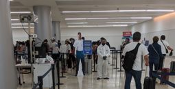 Cancun Airport using thermal screening